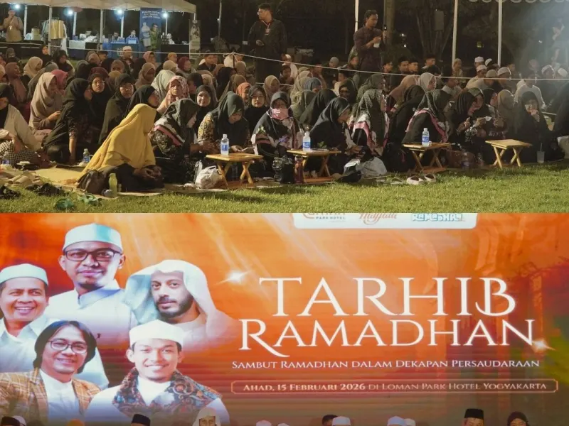 Ribuan Jamaah Padati Garden Loman Park Hotel Yogyakarta dalam Gelaran Tarhib Ramadan 1447 H