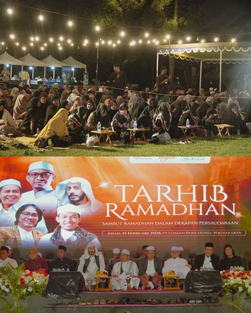 Ribuan Jamaah Padati Garden Loman Park Hotel Yogyakarta dalam Gelaran Tarhib Ramadan 1447 H